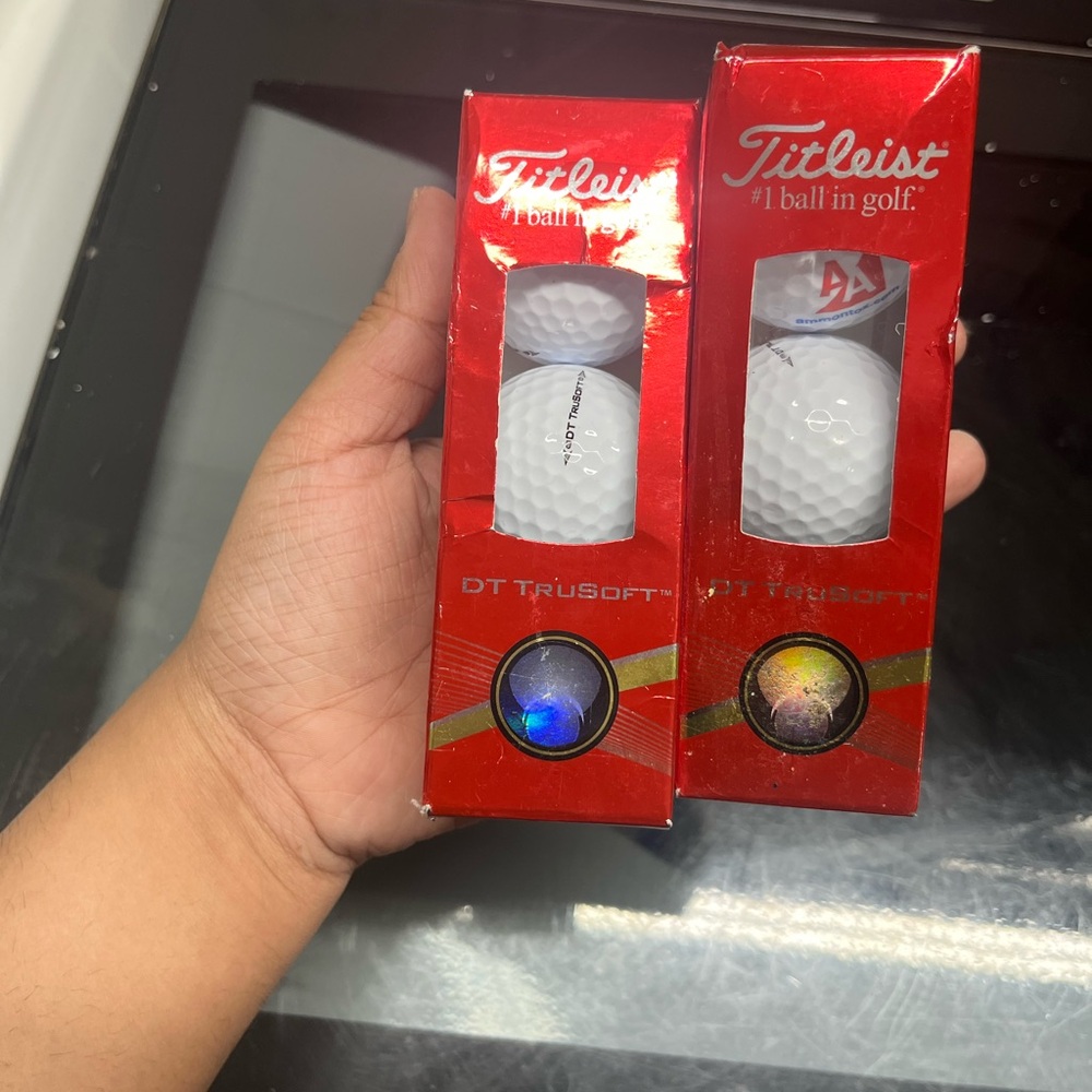 Titleist DT TruSoft Golf Balls - Red and White